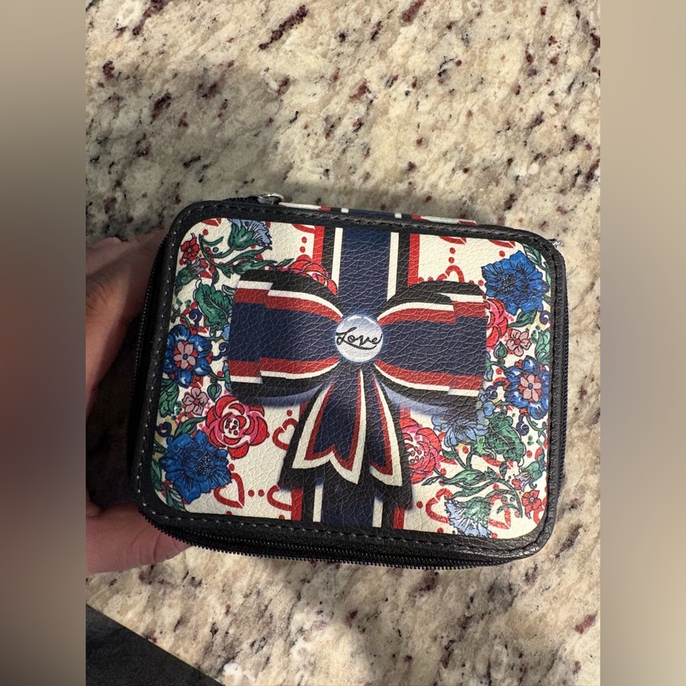 Brighton Floral Bow Jewelry Travel Case